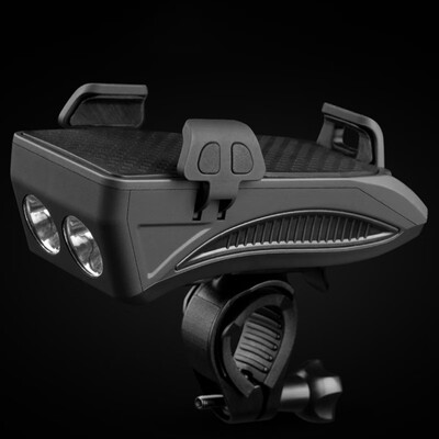 

Outdoor Bike Rechargeable Headlight W Mobile Phone Holder Cycling Accessories