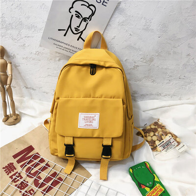 

Ins wind bag girl Korean version of high school backpack college students ancient sense junior high school girls campus simple sho