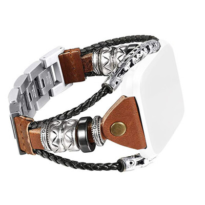 

〖Follure〗Leather Bands Handmade Wristband Replacement Bracelet Straps For Fitbit Versa