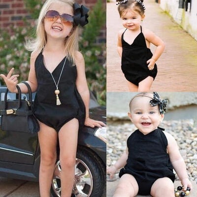 

Newborn Infant Baby Kid Girls Bodysuit Romper Backless Jumpsuit Outfits Clothes