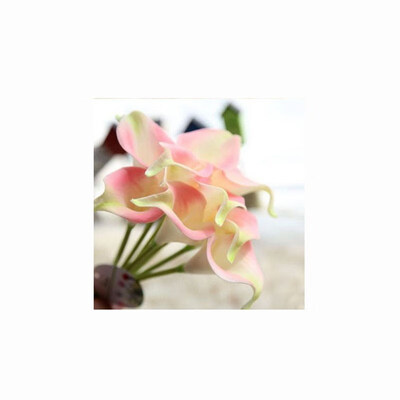 

10pcs Calla Lily Bridal Wedding Bouquet head Latex Real Touch Flower Bouquets White