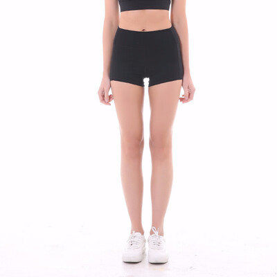 

Soft Nylon Fitness Jogger Shorts Women High Waist Solid Sport Workout Shorts Slim Tummy Control Gym Athletic Shorts