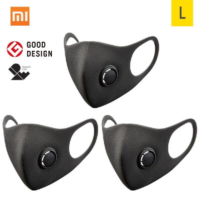 

3PCS Xiaomi Smartmi Anti-Pollution Air Sport Face Mask Respirators Block PM25 Haze Anti-haze Adjustable Ear Hanging 3D Design Com