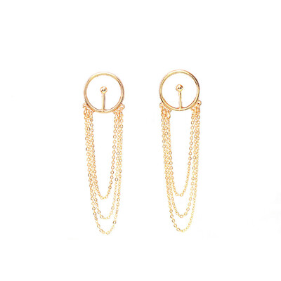 

Silver Earrings Sweet Fashionable Best Chain Small Products Gold Earrings Wind