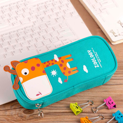 

Toponeto Cute Cartoon Student Leather Pencil Pen Case Box Makeup Pouch Brush Holder Bag