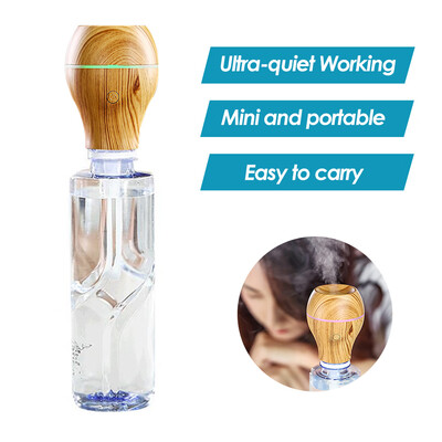 

Portable Mini Air Humidifier Water Bottle Caps Humidifier Mist Maker for Car Home Office