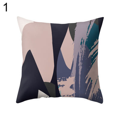 

Abstract Color Block Pillow Case Cushion Cover Sofa Bedroom Car Cafe Decoration