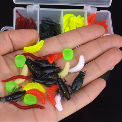 

Saidsome Soft Worm Lure Lure Set Head Jig Hooks Fishing Baits Set Tackle fishing bait fishing lure