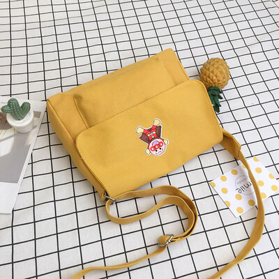 

Ins summer on the new canvas bag female messenger bag ancient feeling girl college students Korean version of single shoulder Japa