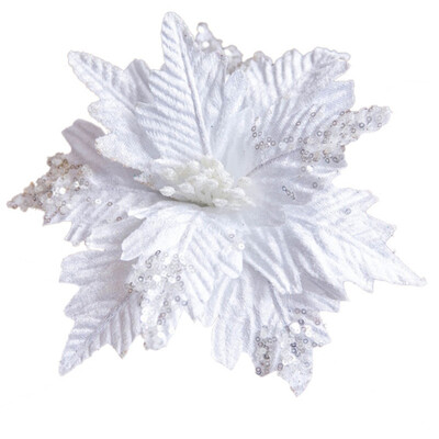 

Home Decoration 25cm Handmade Sequined Velvet Artificial Dried Flower Christmas Home Party Decoration