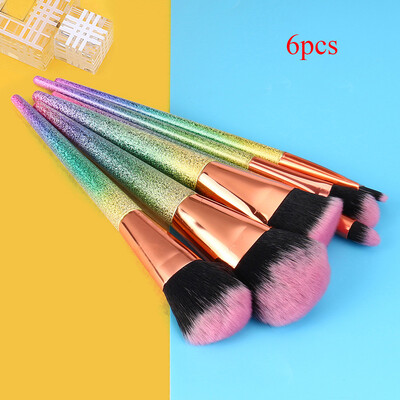 

Toponeto 6PCS Make Up Foundation Eyebrow Eyeliner Blush Cosmetic Concealer Brushes