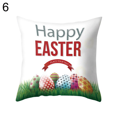 

Easter Egg Pattern Throw Pillow Case Cushion Cover Sofa Home Bed Office Decor