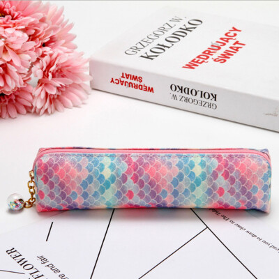

Toponeto Pencil Case Sparkly Glitter Sequins Cosmetic Bag Zipper Handbag Pen Pouch Box