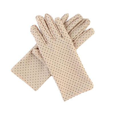 

Summer Driving Fashion Women Dots Print Sun Protection Gloves Elastic Mittens
