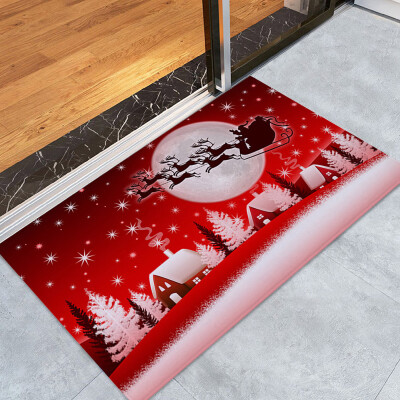 

Gobestart Merry Christmas Welcome Doormats Indoor Home Carpets Decor 40x60CM