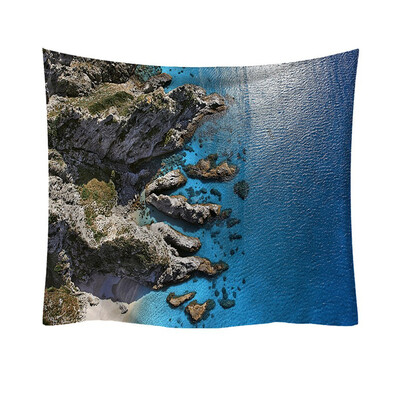 

Toponeto Fashion Tapestry Ocean Pattern Fresh Style Decorative Tapestry Home Decor