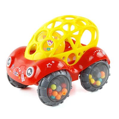 

Baby Car Doll Toy Crib Bell Rings Hand Catching Balls Kids Educational Toys
