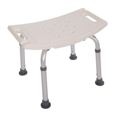 

Adjustable Bath Chair 7 Height Shower Bench Tub Stool Seat Without Back