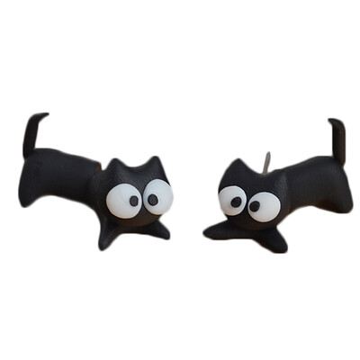 

Handmade Polymer Clay Cat Carrot Stud Earrings For Women Fashion Animal Piercing Earrings Jewelry