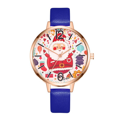 

Christmas Gift Dropshipping Woman Watch Pattern Leather Band Quartz Wristwatches Creative Ladies Dress Watches Reloj Mujer &Ff