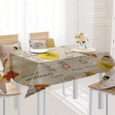 

Toponeto Pizza Table Cloth Linen Tablecloth For Kitchen Decorative Dining Table Cover