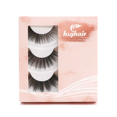 

HUISGHAIR 25mm 7D luxury mink on hair natural three-dimensional thick eyelashes beauty tools 14515