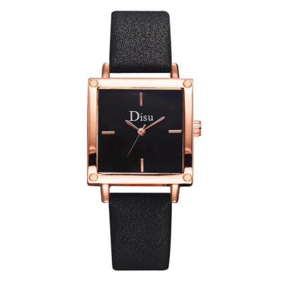 

Best Selling Watches Square Scale Surface Ladies Quartz Wristwatch Simple Leather Strap Clock Featured Relojes Para Mujer50