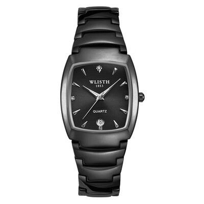 

Business couple watches custom mens&womens luminous waterproof steel belt quartz watch