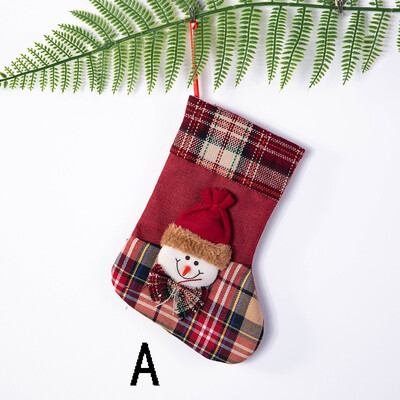 

Siaonvr Christmas Stockings Mini Socks Santa Candy Gift Bag Christmas Tree Decorations