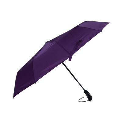 

Business Solid 3 Folding Automatic Umbrella 10 Ribs Sunny Rainy Big Parasol