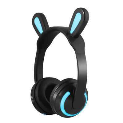 

ZW-19C Bluetooth Headphones Colorful LED Lighting Rabbit Ear Headsets Luminous Cute WirelessEarphone