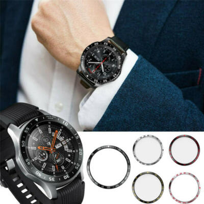 

Anti Scratch Metal Bezel Ring Adhesive Cover For Samsung Gear S3 frontier 46 mm