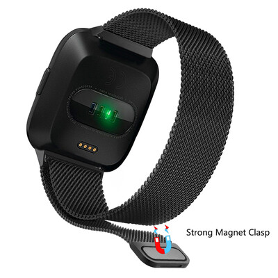 

〖Follure〗Milanese Magnetic Loop Stainless Steel Band For Fitbit Versa BK