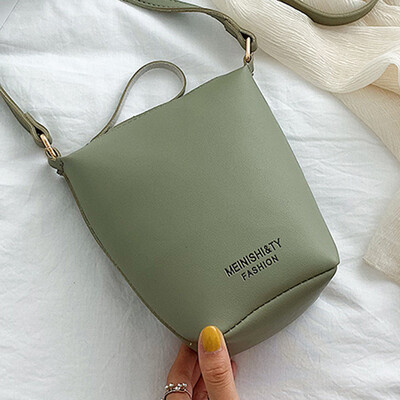 

Textured bucket bag girl 2019 new Chaohan version of summer air single shoulder bag girl oblique satchel bag Korean version summ