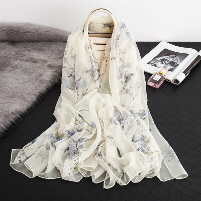 

Korean version of the scarf spring&autumn silk scarf female chiffon scarf wild excellent soft yarn sunscreen long shawl beach towel