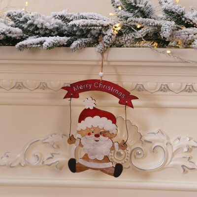

Tailored Christmas Wooden Pendant Childrens Gift Christmas Tree Tag Scene Decor Pendant