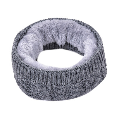 

Gobestart Women Men Solid Winter Warm Collar Knitted Shawl Soft Neck Scarf