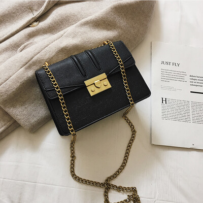 

Advanced sense bag foreign air female bag 2019 new wave Korean version of the wild simple fashion chic chain Messenger bag