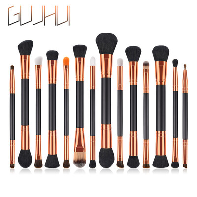 

〖Follure〗14PCS Black Wooden Cosmetic Makeup Brush Foundation Powder Eyeshadow Brush