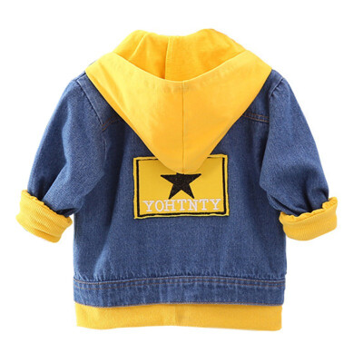 

Kids Outerwear Coats Baby Boys Denim Jacket 2019 Autumn Winter Jackets Boys Coat Boys Clothes Children Jacket 1-4 Year