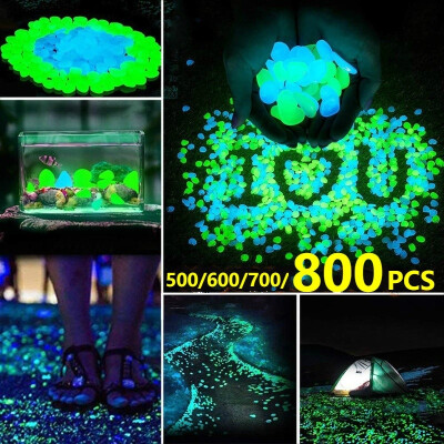 

500600700800pcs Glow In The Dark Garden Pebbles