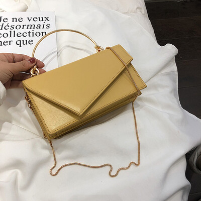 

New texture bag female 2019 new Korean fashion handbag shoulder slung chain wild ins small square bag