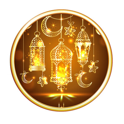 

〖Follure〗Eid Mubarak Sticker Mubarak Party Ramadan Decoration Islamic Decor Supplies