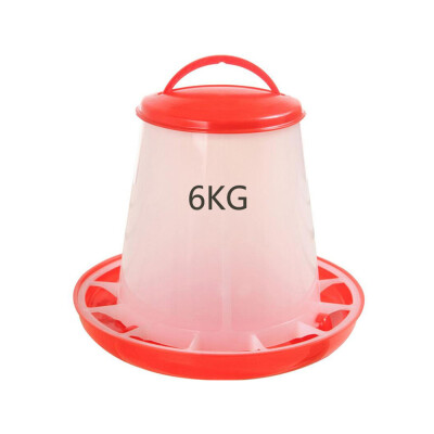 

〖Follure〗60kg Plastic Food Feeder Chicken Chick Hen Poultry Lid Handle
