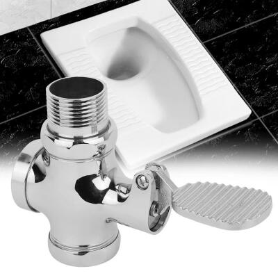 

Greensen Office Hotel Bathroom Toilet Flush Valve Foot-pressing Flushing Tool Pedal Delay Flush Valve