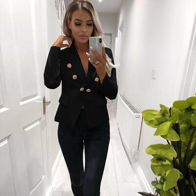 

Roseonmyhand Women Long Sleeve Blazer Open Front Short Cardigan Suit Jacket Work Office Coat