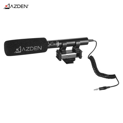 

AZDEN SGM-990 Shotgun Omni Microphone Super Cardioid Electret Condenser Microphone with Long & Short Pick-up Patterns 35mm Mini-p