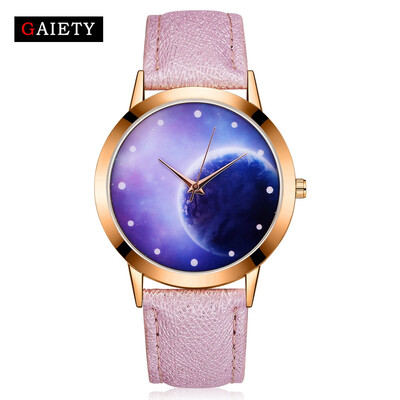 

GAIETY Watch Women Womens Watches Personality Romantic Starry Sky Wrist Watch Leather Designer Ladies New reloj mujer bayan
