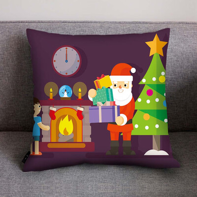 

Tailored Print Pillow Case Polyester Sofa Car Cushion Cover Home Decor