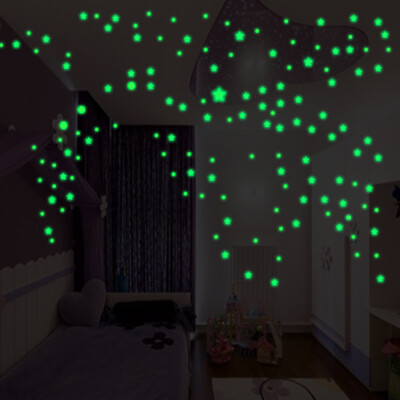 

〖Follure〗Glow In The Dark Star Wall Stickers Round Stars Moon Dot Luminous Kid Room Decor